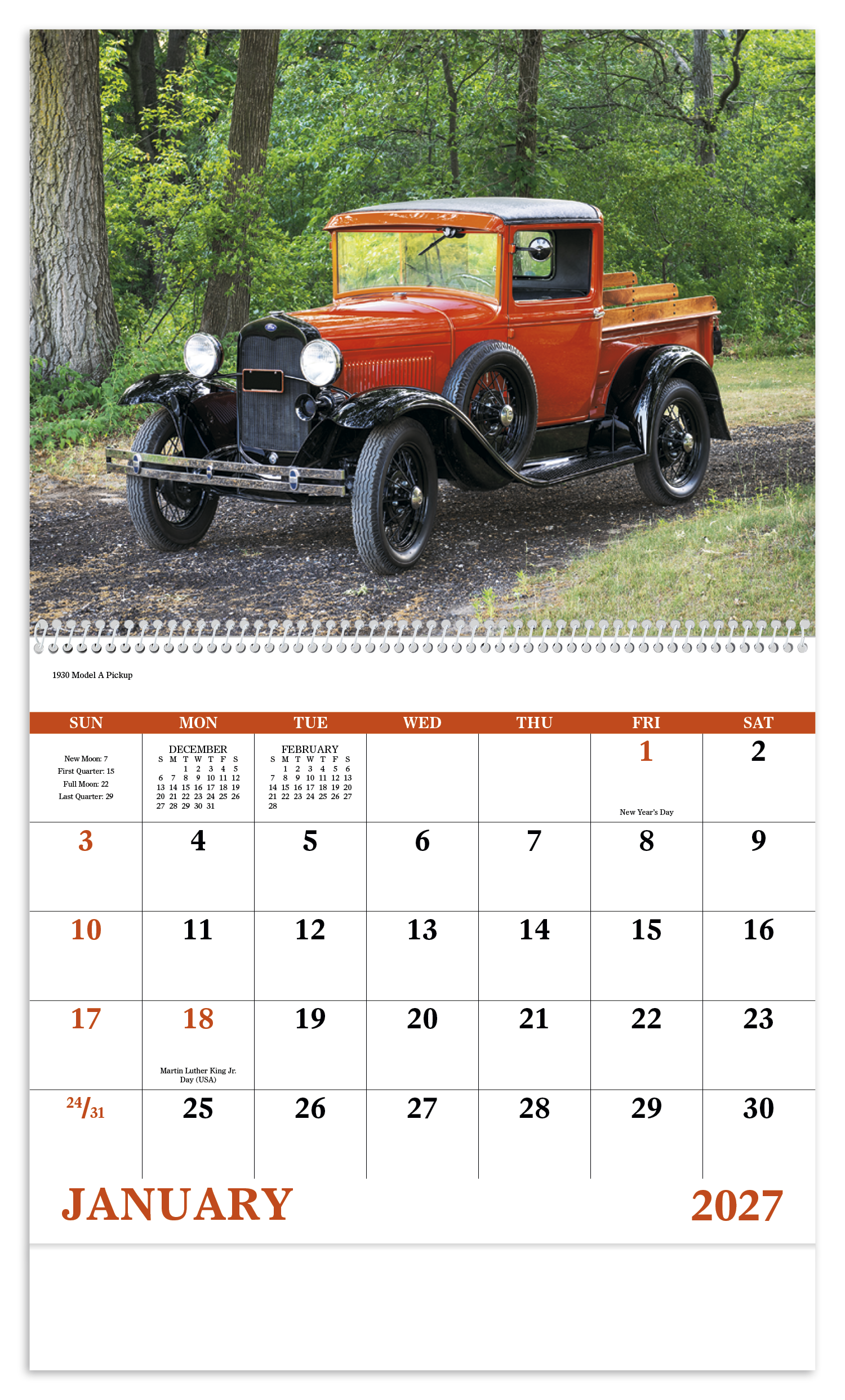 Good Value™ Treasured Trucks - Spiral Calendar 62